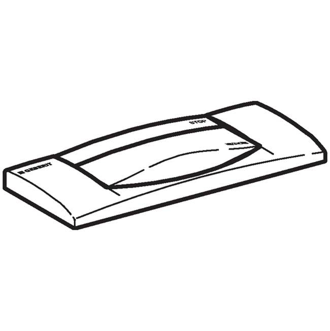 Geberit actuator plate 300T for stop-and-go flush: white alpine