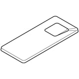 Geberit actuator plate Topline for stop-and-go flush: white alpine