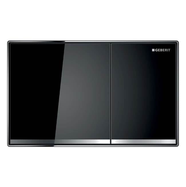 Geberit - Geberit actuator plate Sigma60 for dual flush, surface-even: black glass
