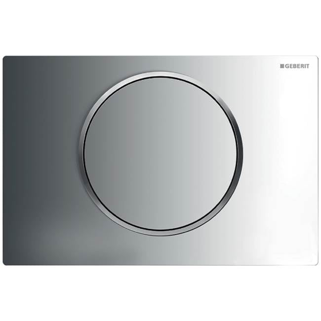 Geberit - Geberit actuator plate Sigma10 for stop-and-go flush: bright chrome / matt chrome / bright chrome