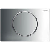 Geberit - Geberit actuator plate Sigma10 for stop-and-go flush: bright chrome / matt chrome / bright chrome