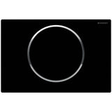 Geberit - Geberit actuator plate Sigma10 for stop-and-go flush: black / bright chrome / black - Black