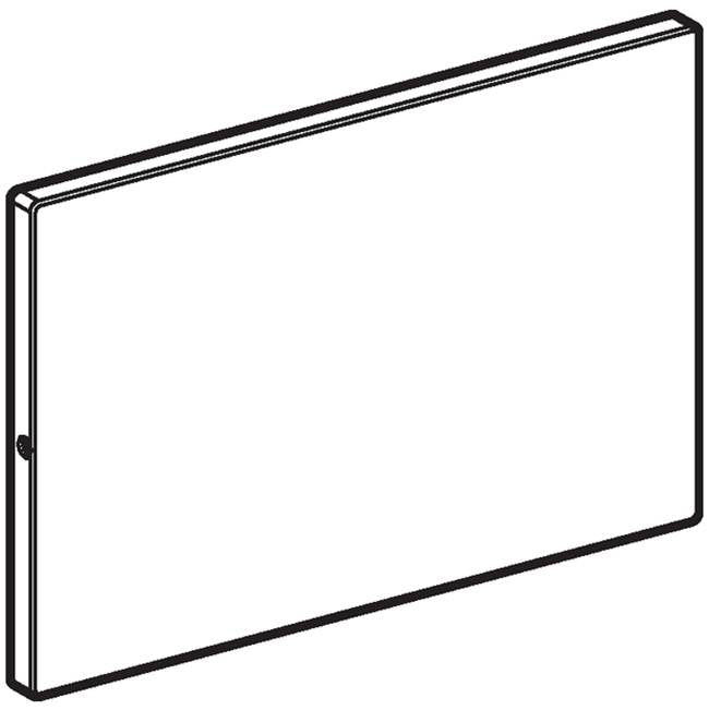 Geberit cover plate Sigma, screwable: stainless steel brushed