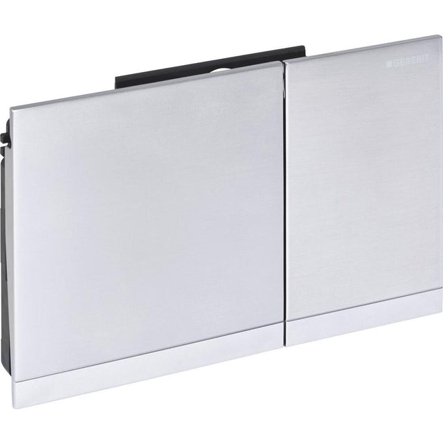 Geberit - Geberit actuator plate Sigma60 for dual flush, ready-to-fit set: chrome-plated, brushed, easy-to-clean coated, bright chrome-plated