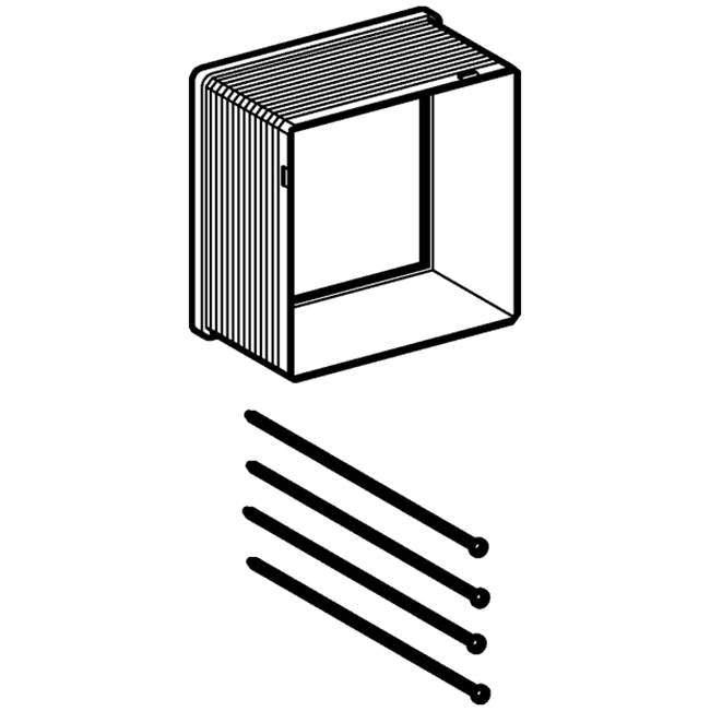 Protection box for service opening, Geberit urinal flush control