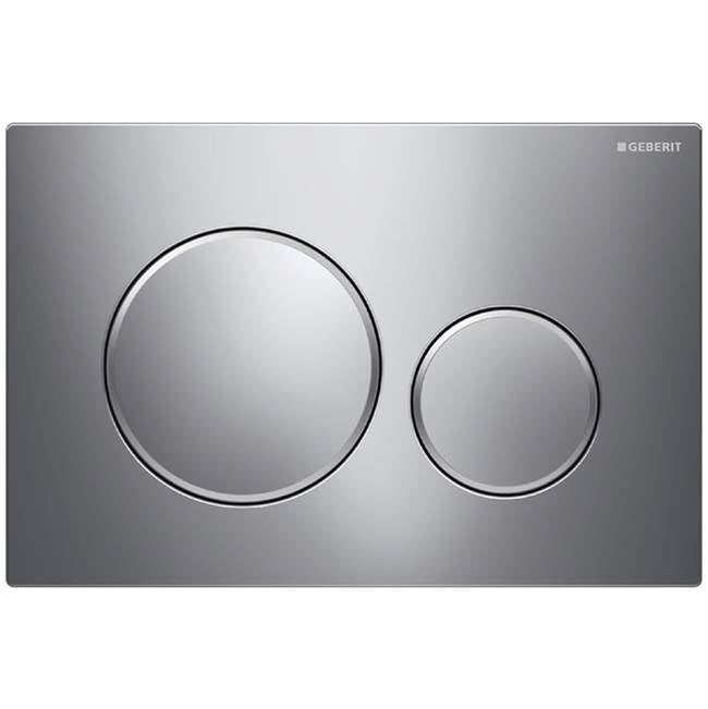 Geberit - Geberit actuator plate Sigma20 for dual flush: bright chrome / matt chrome / bright chrome