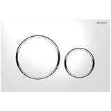 Geberit - Geberit actuator plate Sigma20 for dual flush: white / bright chrome / white