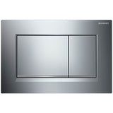 Geberit - Geberit actuator plate Sigma30 for dual flush: bright chrome / matt chrome / bright chrome