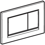 Geberit actuator plate Sigma30 for dual flush: white matt coated, easy-to-clean coated, white