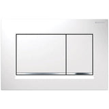 Geberit - Geberit actuator plate Sigma30 for dual flush: white / bright chrome / white