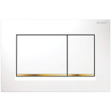 Geberit - Geberit actuator plate Sigma30 for dual flush: white / gold-plated / white