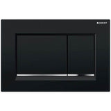 Geberit - Geberit actuator plate Sigma30 for dual flush: black / bright chrome / black