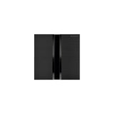 Geberit - Geberit urinal flush control with electronic flush actuation, mains operation, cover plate type 50: black chrome / brushed, easy-to-clean coated - Black Chrome, Brushed,