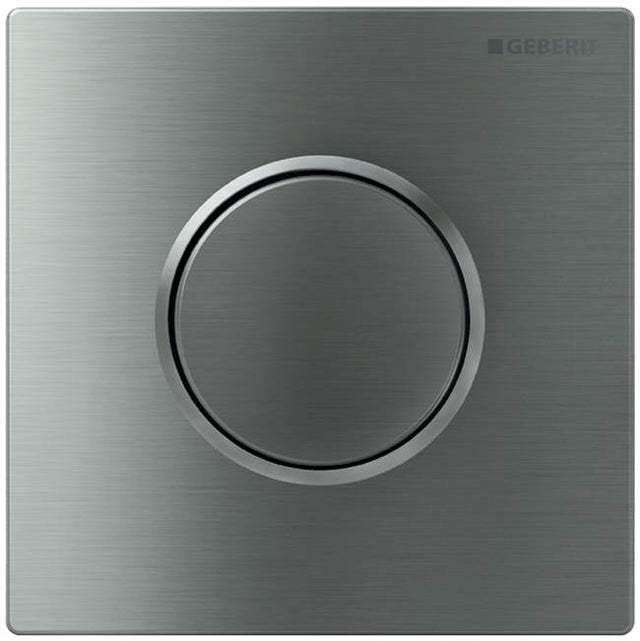 Geberit - Geberit urinal flush control with pneumatic flush actuation, actuator plate type 10: stainless steel brushed/polished/brushed - Stainless Steel
