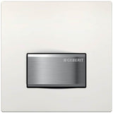 Geberit - Geberit urinal flush control with pneumatic flush actuation, actuator plate type 50: white alpine - White