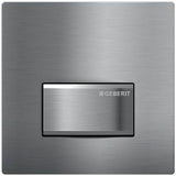 Geberit - Geberit urinal flush control with pneumatic flush actuation, actuator plate type 50: brushed chrome - Brushed Chrome