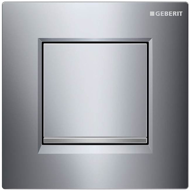 Geberit - Geberit urinal flush control with pneumatic flush actuation, actuator plate type 30: bright chrome / matt chrome / bright chrome