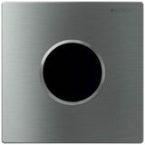 Geberit - Geberit urinal flush control with electronic flush actuation, mains operation, cover plate type 10: stainless steel brushed/polished/brushed - Stainless Steel