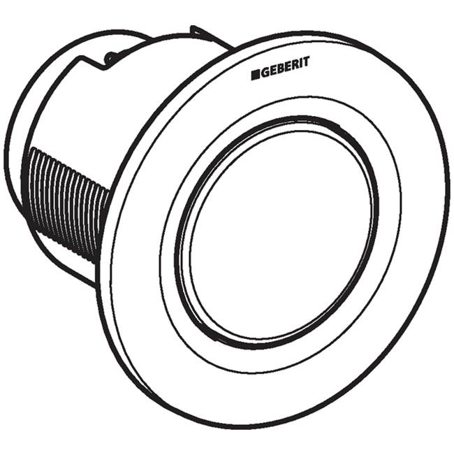 Geberit remote flush actuation type 01, pneumatic, for single flush, for Sigma concealed cistern 8 cm, concealed actuator: white alpine