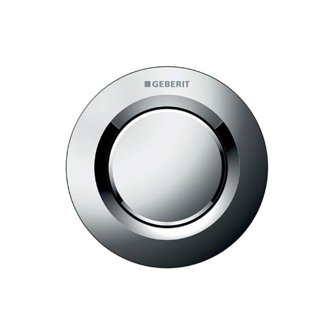 Geberit - Geberit remote flush actuation type 01, pneumatic, for single flush, for Sigma concealed cistern 8 cm, concealed actuator: bright chrome-plated