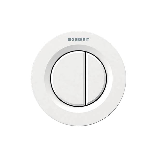 Geberit - Geberit remote flush actuation type 01, pneumatic, for dual flush, concealed actuator: white alpine