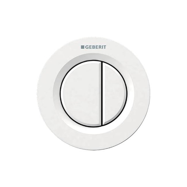 Geberit - Geberit remote flush actuation type 01, pneumatic, for dual flush, concealed actuator: white alpine