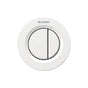 Geberit - Geberit remote flush actuation type 01, pneumatic, for dual flush, concealed actuator: white alpine