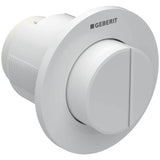 Geberit - Geberit remote flush actuation type 01, pneumatic, for dual flush, concealed actuator, protruding: white alpine