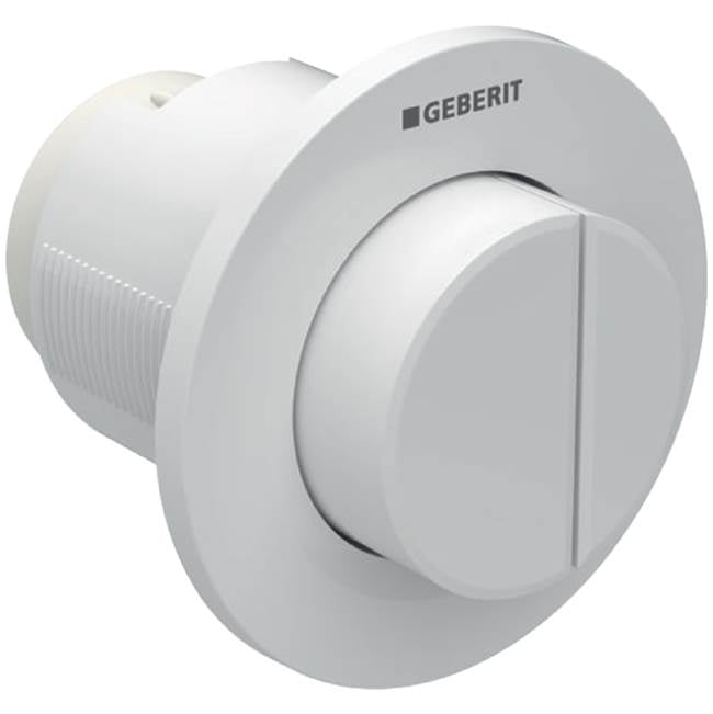 Geberit - Geberit remote flush actuation type 01, pneumatic, for dual flush, for Sigma concealed cistern 8 cm, concealed actuator, protruding: white alpine
