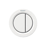Geberit - Geberit remote flush actuation type 01, pneumatic, for dual flush, furniture actuator: white alpine