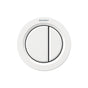 Geberit - Geberit remote flush actuation type 01, pneumatic, for dual flush, furniture actuator: white alpine
