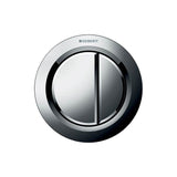 Geberit - Geberit remote flush actuation type 01, pneumatic, for dual flush, furniture actuator: bright chrome-plated