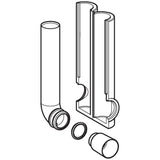 Geberit flush bend set 90 Degrees, insulated: d56mm black