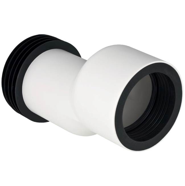 Geberit - Geberit straight connector set for wall-hung WC, stepped by 3 cm: white alpine