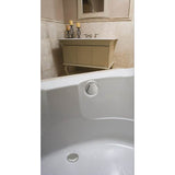Geberit - Geberit bathtub drain with TurnControl handle actuation, rough-in unit 17-24'' PP with ready-to-fit-set trim kit: PVD polished nickel