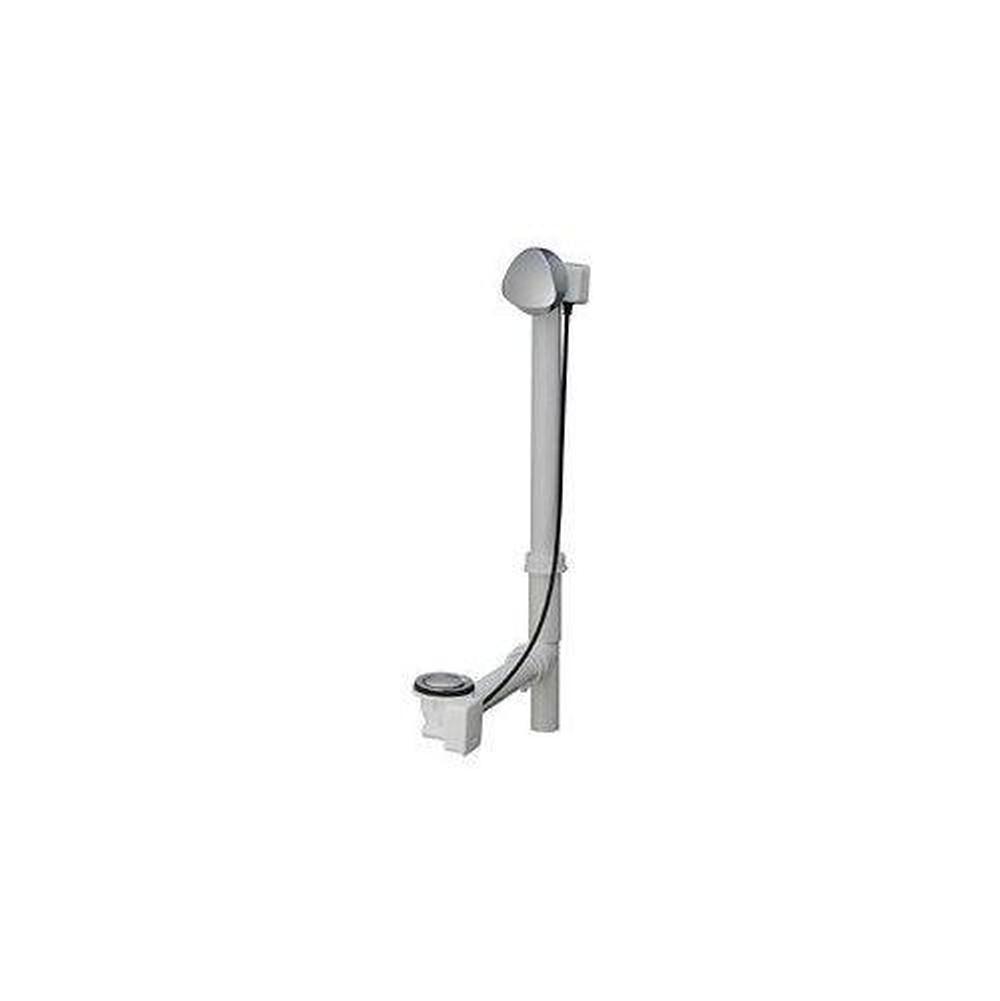 Geberit - Geberit bathtub drain with TurnControl handle actuation, rough-in unit 17-24'' PP with ready-to-fit-set trim kit: bright chrome-plated