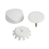 Geberit - Ready-to-fit-set trim kit, for Geberit bathtub drain with TurnControl handle actuation: white