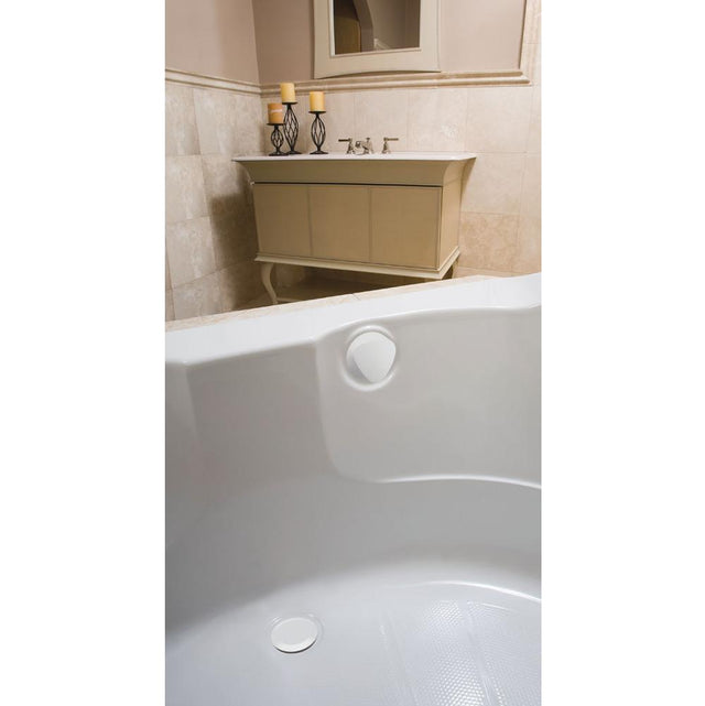 Geberit - Ready-to-fit-set trim kit, for Geberit bathtub drain with TurnControl handle actuation: white alpine