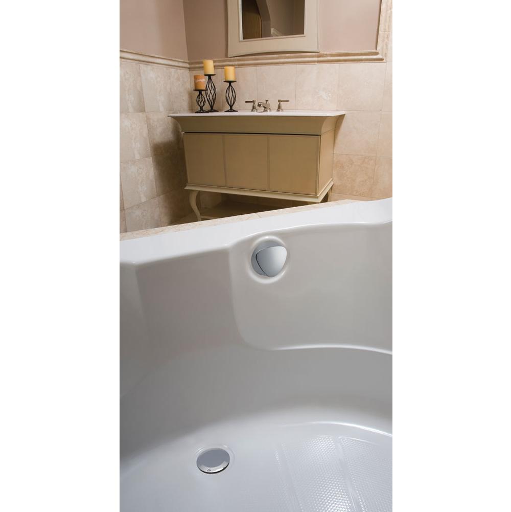 Geberit - Ready-to-fit-set trim kit, for Geberit bathtub drain with TurnControl handle actuation: bright chrome-plated