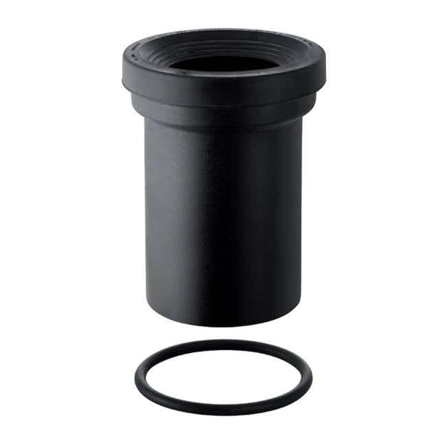 Geberit - Geberit straight connector with sleeve and round cord ring: d110mm black