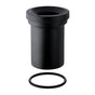 Geberit - Geberit straight connector with sleeve and round cord ring: d110mm black