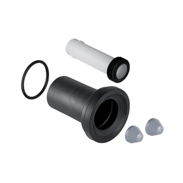 Geberit - Geberit connection set for wall-hung WC, length 18.5 cm, with round cord ring: d90mm d1=45mm white alpine