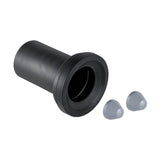 Geberit - Geberit straight connector with sleeve and cover caps: d90mm matt chrome-plated