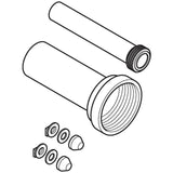Geberit connection set for wall-hung WC, length 26.5 cm: d90mm d1=45mm matt chrome-plated