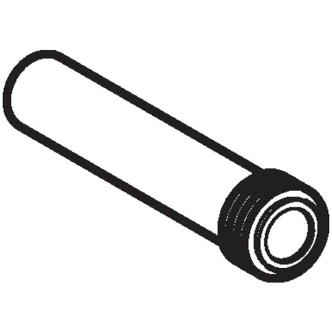 Geberit flush bend extension with sleeve: black