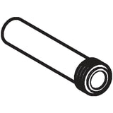 Geberit flush bend extension with sleeve: black