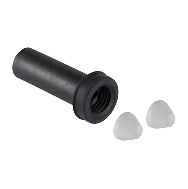 Geberit - Geberit straight connector with sleeve and cover caps: d50mm matt chrome-plated