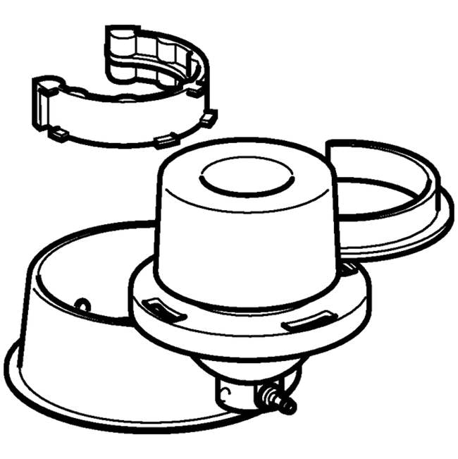 Geberit conversion set for flush valve, pneumatic, single flush