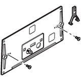 Geberit protection plate with brace and lever mechanism