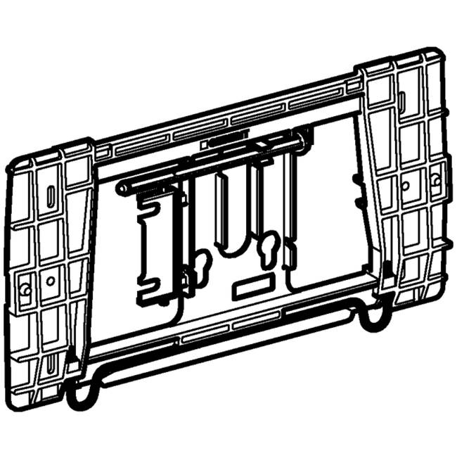 Mounting frame for Geberit actuator plate Twinline